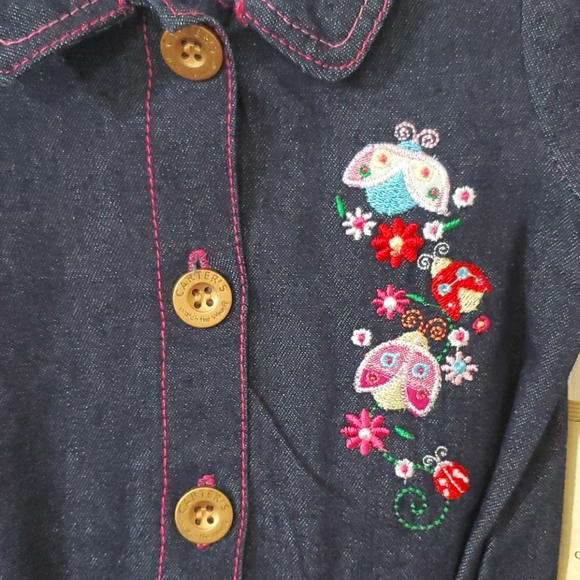 NWT Carter's 12 Months Denim Button Top - Picture 3 of 3